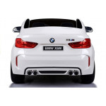 Elektrické autíčko - BMW X6M - nelakované - biele - dvojmiestne